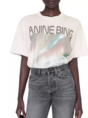 Anine Bing Northern Lights Tee Small New With Tags Y2k Retro T shirt